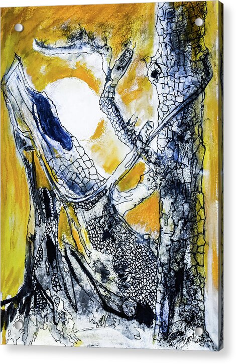 Secrets of the Yellow Moon 1 - Acrylic Print