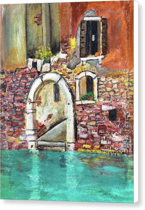 Entrance in Venice, Italy - Canvas Print