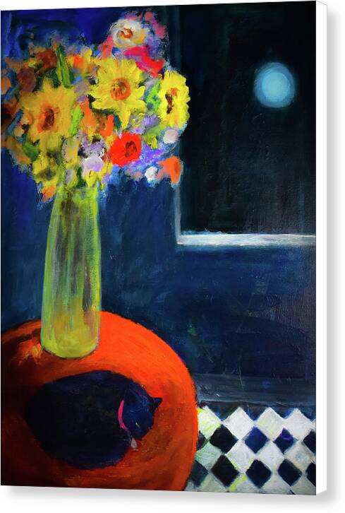 He Came in at Midnight - open window series - Canvas Print