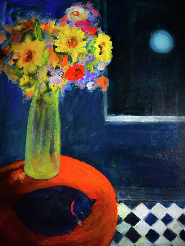 He Came in at Midnight - open window series - Art Print