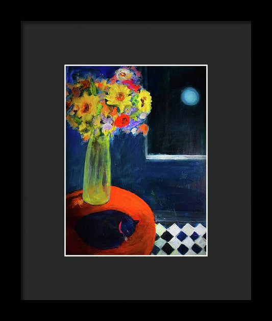 He Came in at Midnight - open window series - Framed Print