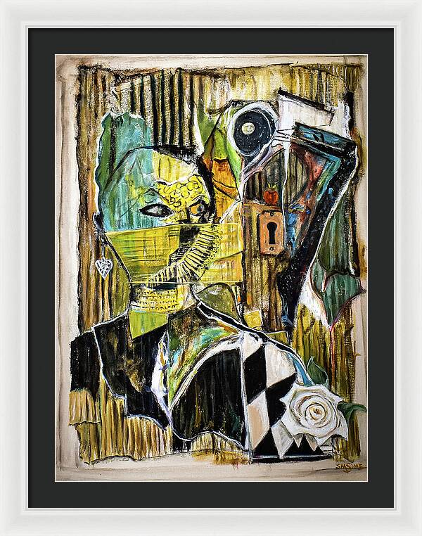 Inspired by The Door collage - Framed Print