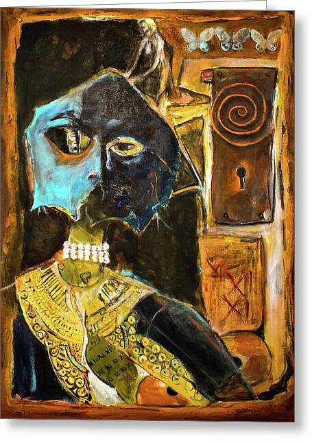 Inspired by The Mask collage - Greeting Card