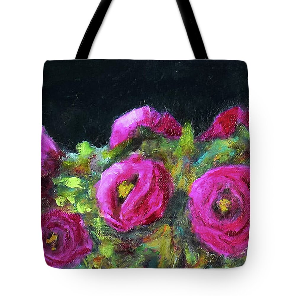Ladybug and Pink Roses - Tote Bag
