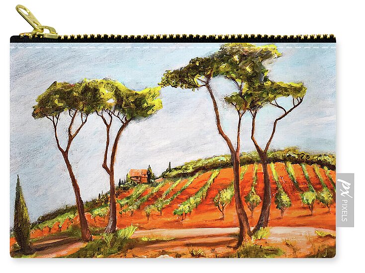 Last Look at the Villa- Tuscany, Italy - Zip Pouch