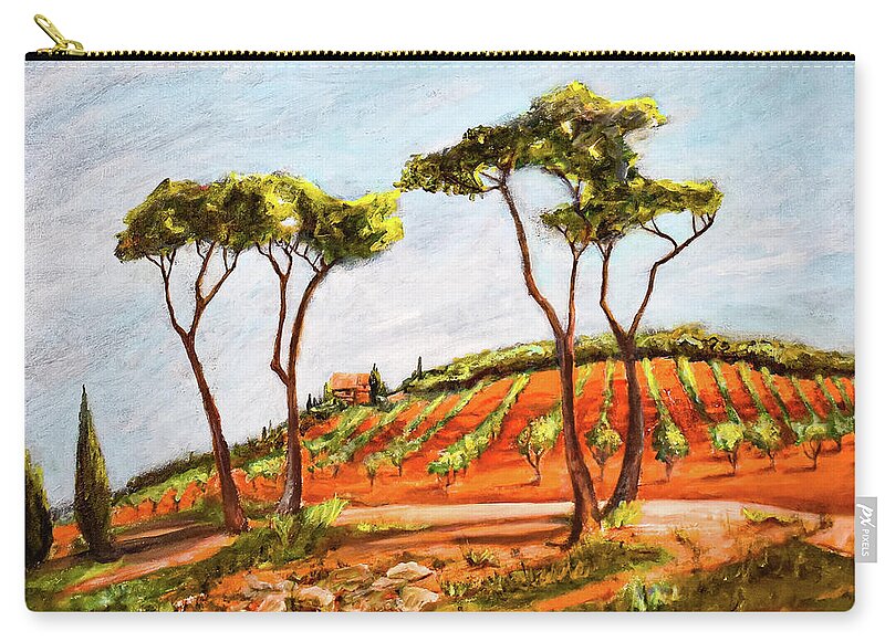 Last Look at the Villa- Tuscany, Italy - Zip Pouch