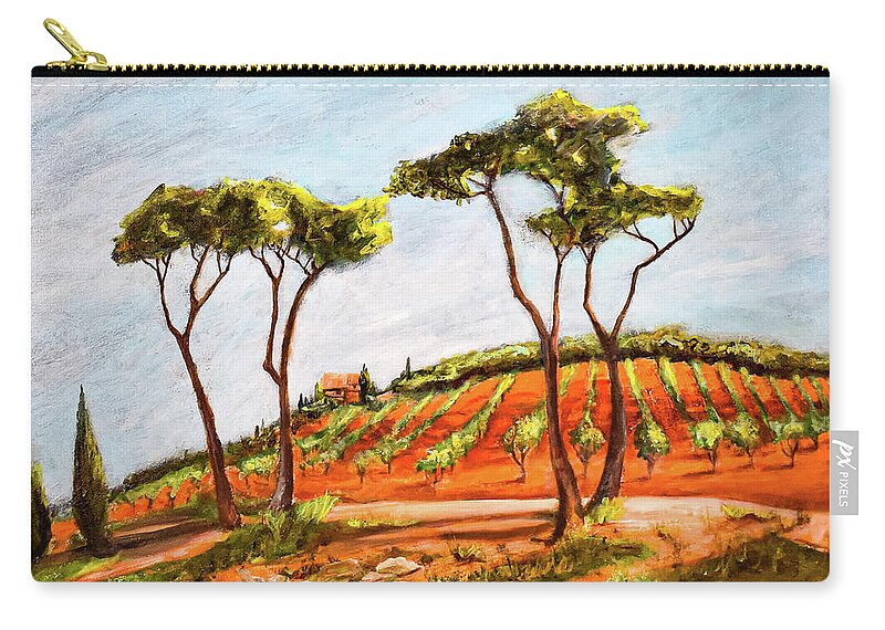 Last Look at the Villa- Tuscany, Italy - Zip Pouch