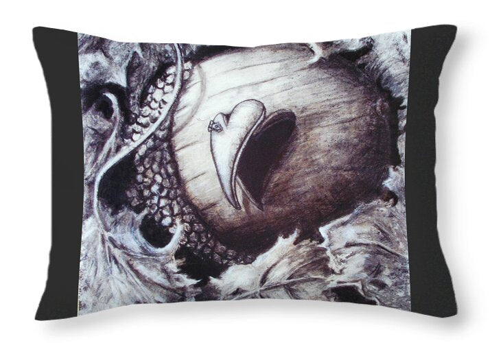 Little Acron and the Door to the Universe -original in private collection - Throw Pillow