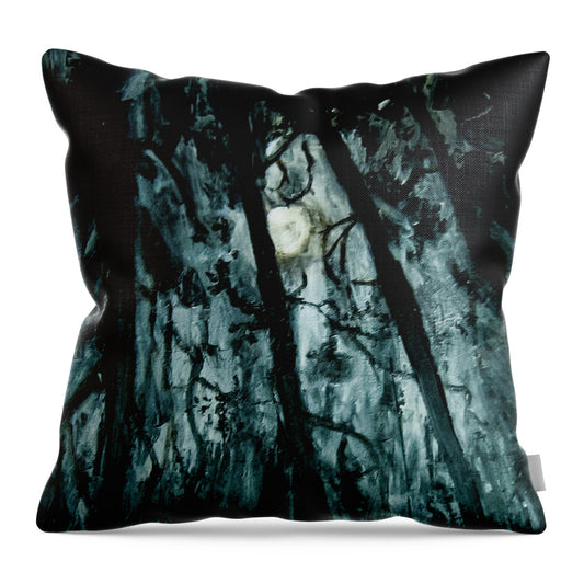 Moonlit Forest - Throw Pillow