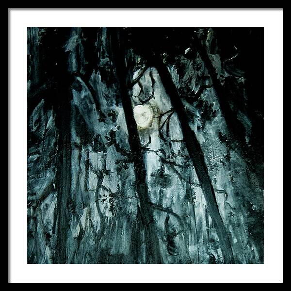 Moonlit Forest - Framed Print