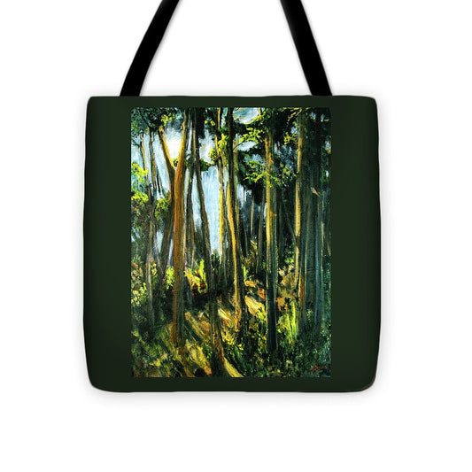 Moonlit Path along the River - Tote Bag