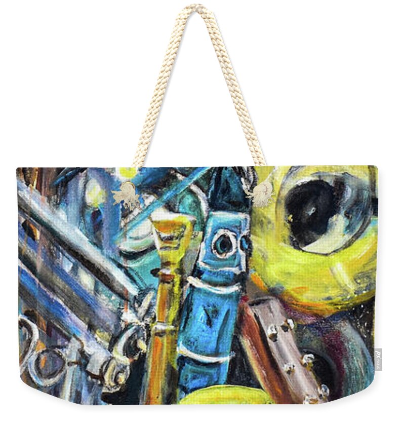 Muscial Instruments - interwoven - Weekender Tote Bag