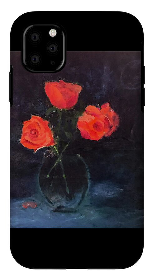 Orange Roses still life 2 - Phone Case