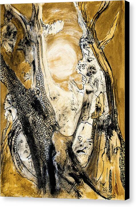 Secrets of the Yellow Moon 4 - Canvas Print
