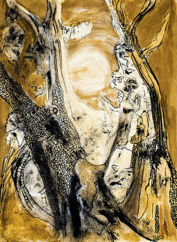 Secrets of the Yellow Moon 4 - Art Print