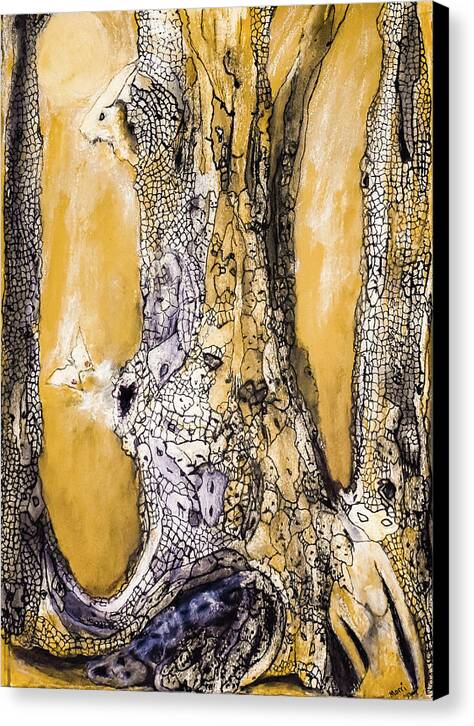 Secrets of the Yellow Moon series 8 - Canvas Print