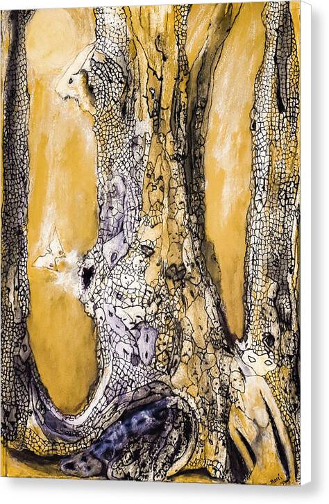 Secrets of the Yellow Moon series 8 - Canvas Print