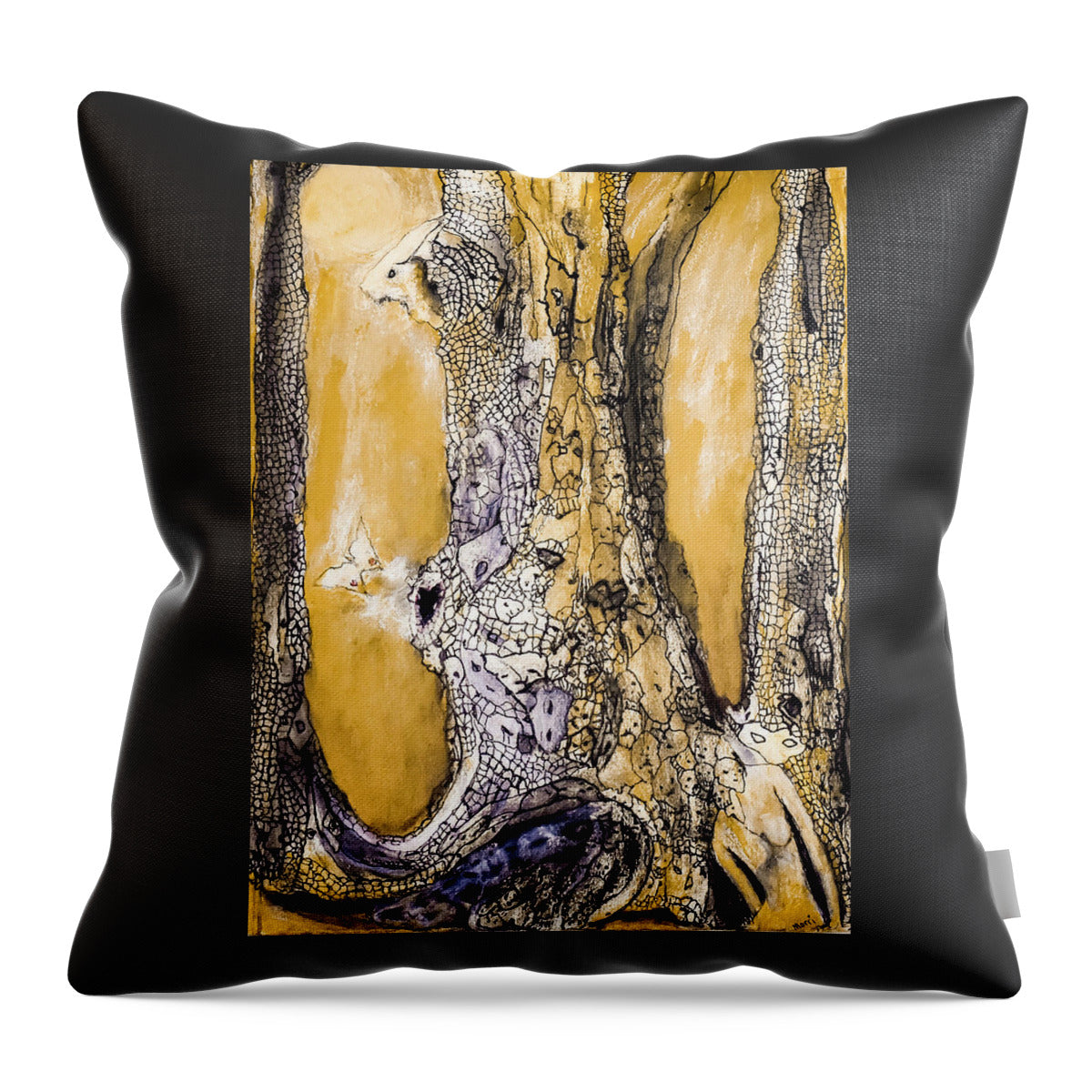 Secrets of the Yellow Moon series 8 - Throw Pillow
