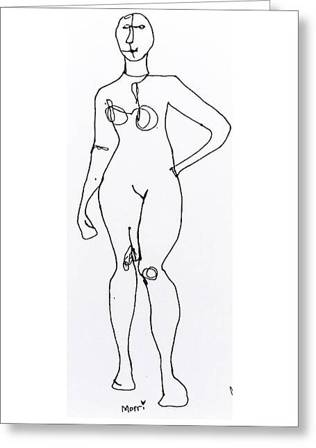 Contour figure 2 - Greeting Card