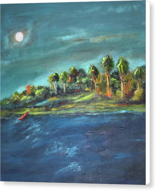 The Red Canoe, DI - Canvas Print
