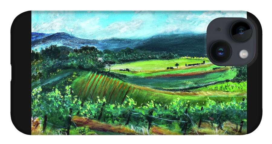 View from the Villa - Provence, France 'en plein air - Phone Case