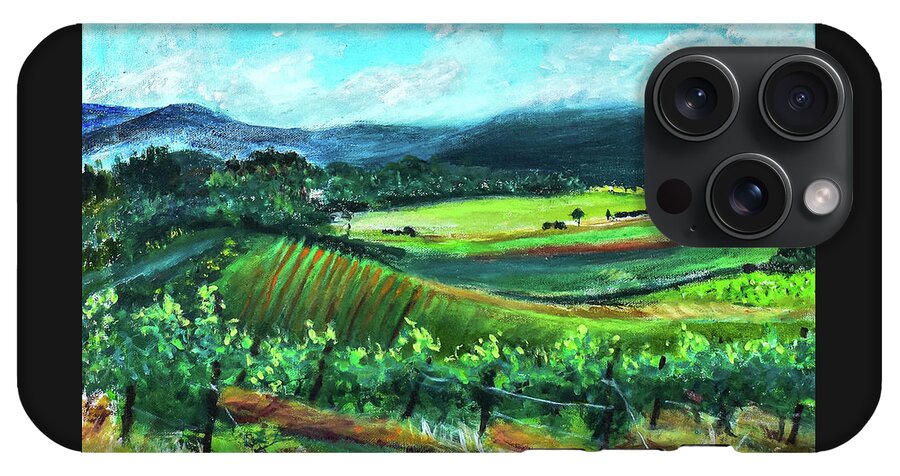 View from the Villa - Provence, France 'en plein air - Phone Case