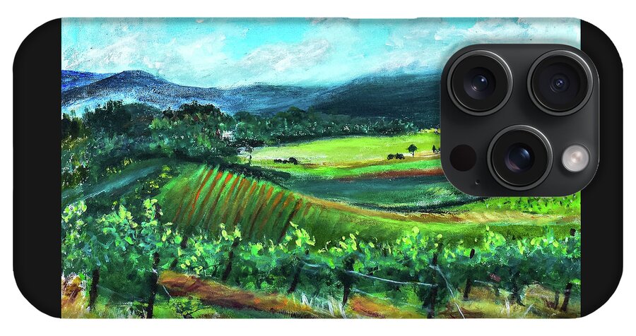 View from the Villa - Provence, France 'en plein air - Phone Case