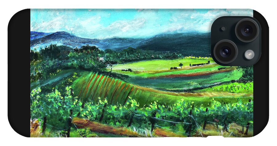 View from the Villa - Provence, France 'en plein air - Phone Case
