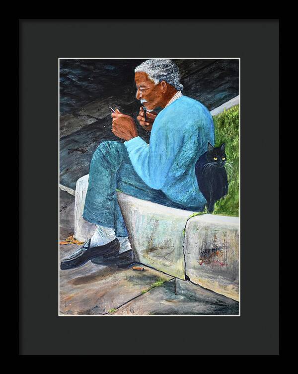 Whiskers-Morning Shave, Rome, Italy - Framed Print