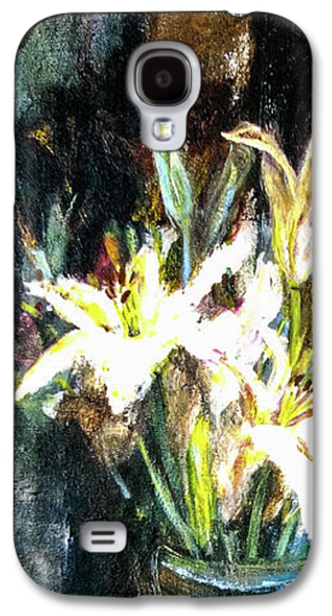 White Lilies and the Watchers -original in private collection - Phone Case