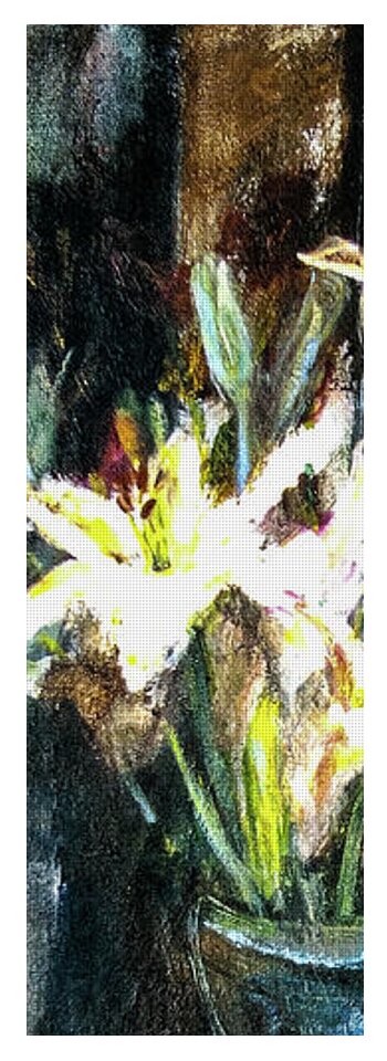 White Lilies and the Watchers -original in private collection - Yoga Mat