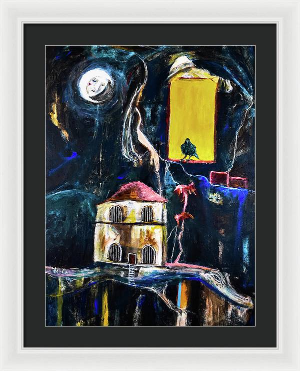 WAKE-UP, The Call open window - Framed Print