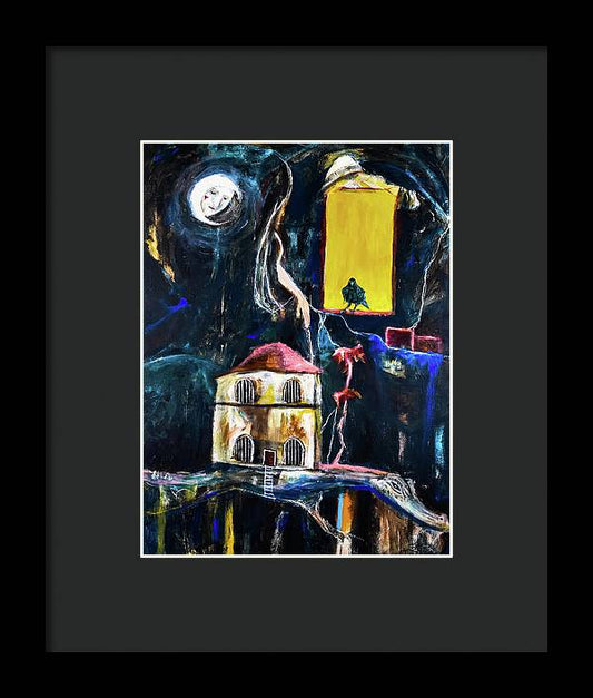 WAKE-UP, The Call open window - Framed Print