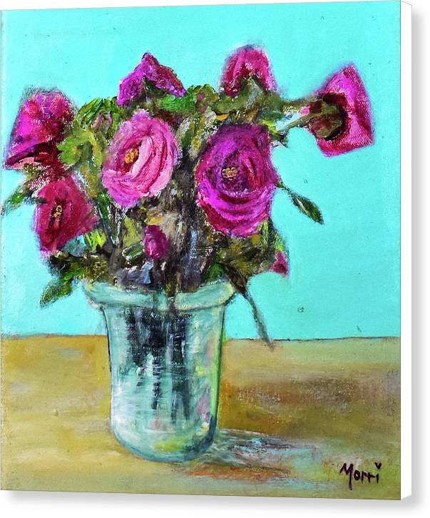 Antique Roses - Never too Many - Canvas Print