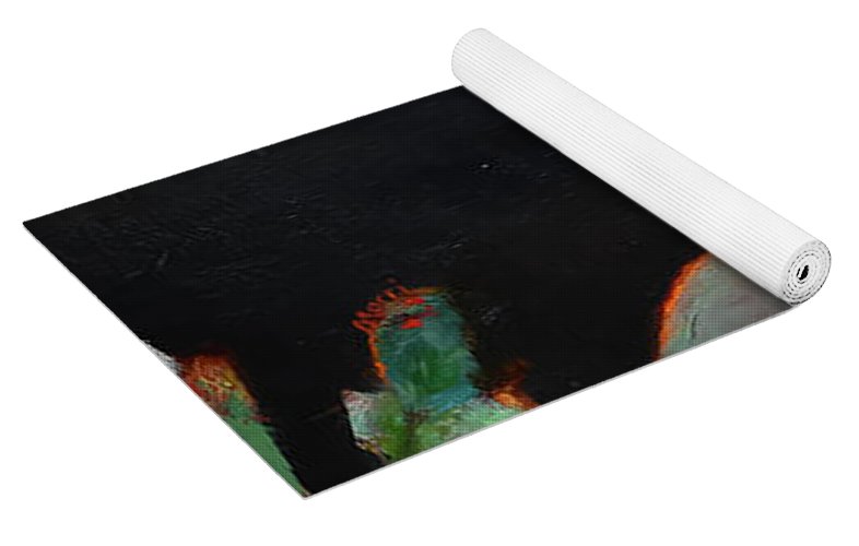 Curiosity, Red-winged Blackbird - open window series - Yoga Mat