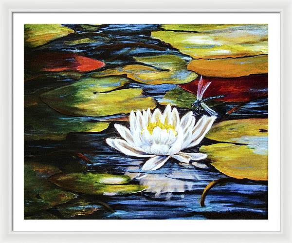 Dragonfly Happiness - Framed Print