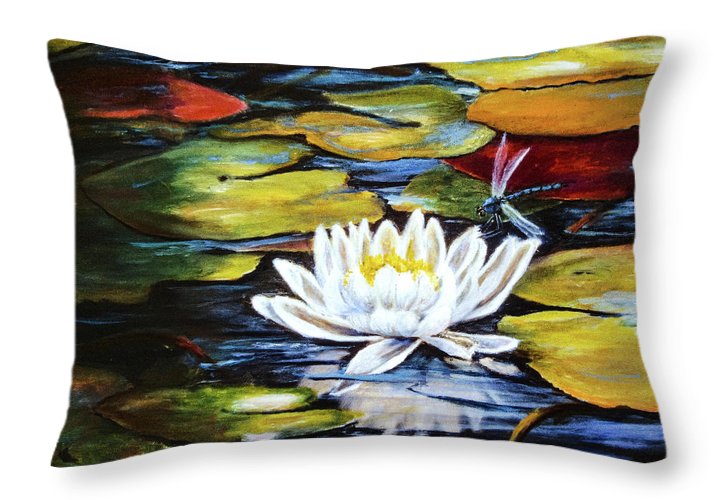 Dragonfly Happiness - Throw Pillow