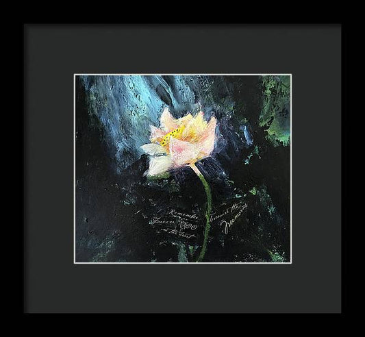 Embracing The Light - Framed Print