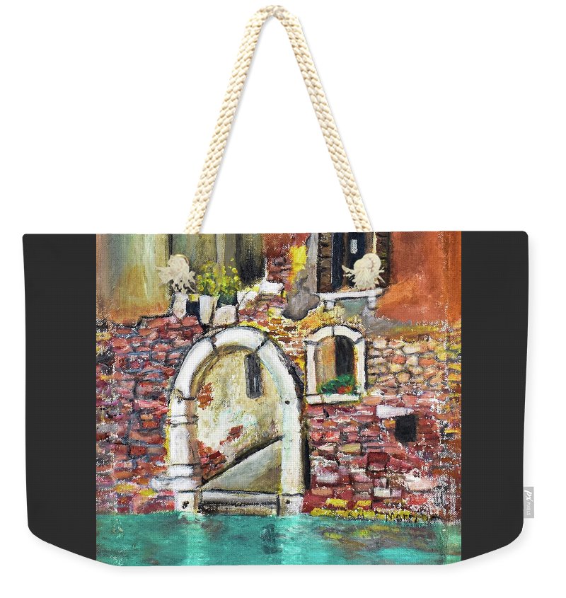 Entrance in Venice Italy - 'en plein air - Weekender Tote Bag