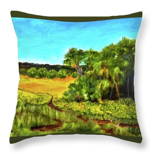 Florida Widflowers, # I - Throw Pillow