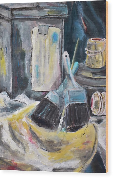 For the Love of Brushes - Wood Print