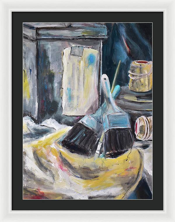 For the Love of Brushes - Framed Print