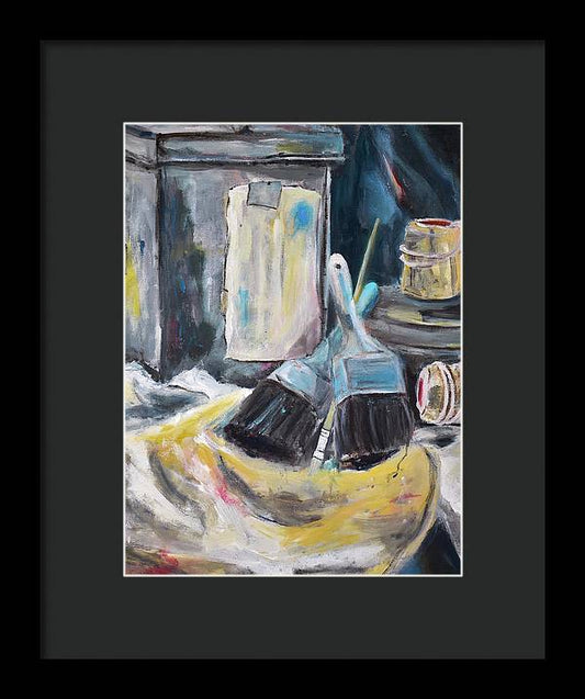 For the Love of Brushes - Framed Print