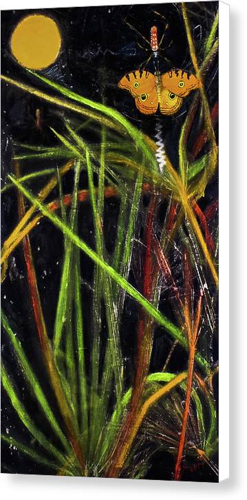 Harvest Moon - Spider signed, Drayton Island series - Canvas Print