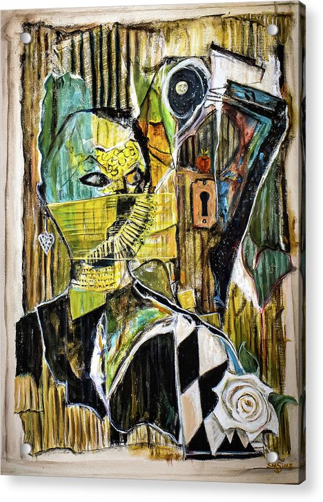 Inspired by The Door collage - Acrylic Print