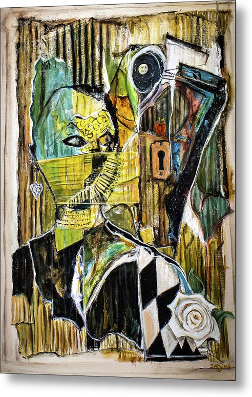 Inspired by The Door collage - Metal Print