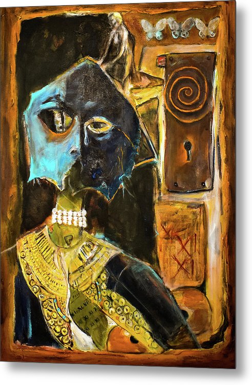 Inspired by The Mask collage - Metal Print