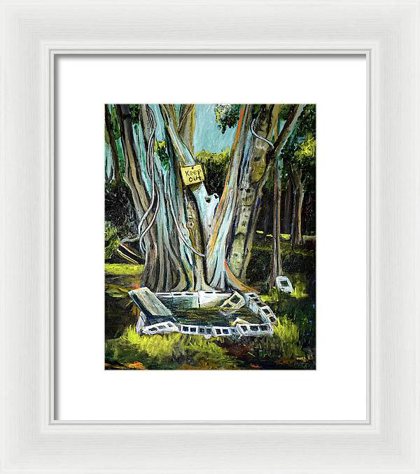 Keep Out - Framed Print