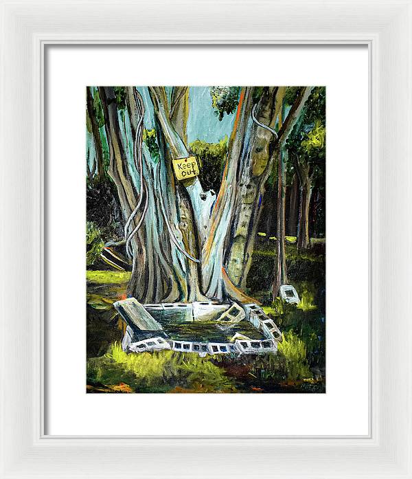 Keep Out - Framed Print