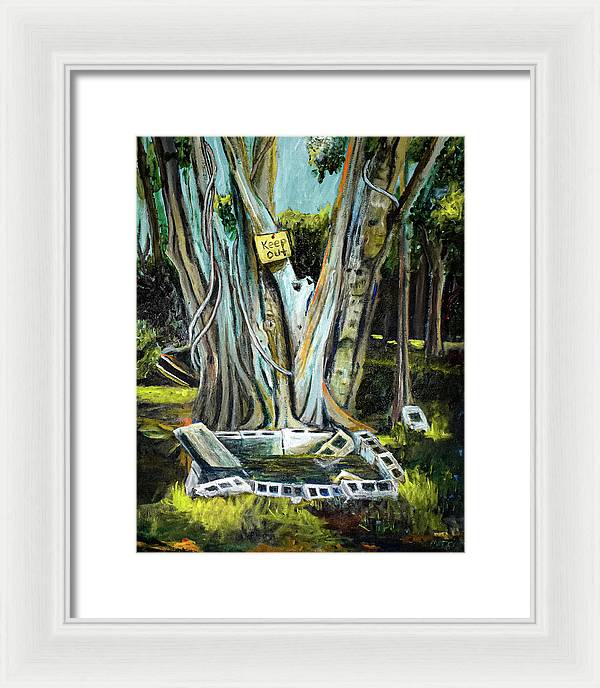 Keep Out - Framed Print